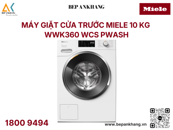 Máy giặt cửa trước Miele 10 kg - WWK360 WCS PWash